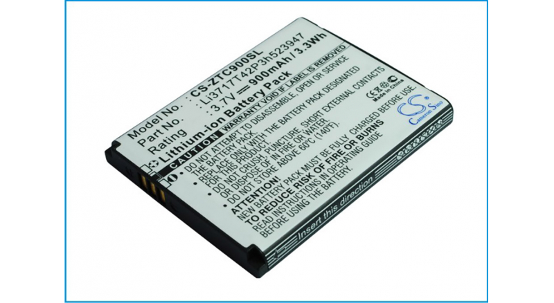 Аккумуляторная батарея iBatt iB-M3045 для телефонов, смартфонов ZTEЕмкость (mAh): 900. Напряжение (V): 3,7
