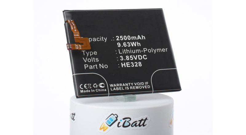 Аккумуляторная батарея iBatt iB-M2377 для телефонов, смартфонов NokiaЕмкость (mAh): 2500. Напряжение (V): 3,85