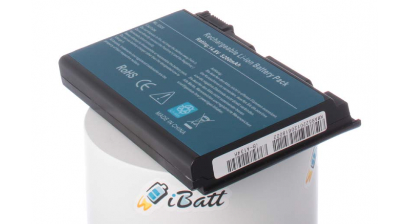 Аккумуляторная батарея для ноутбука Acer TravelMate 5730G-654G50MN. Артикул iB-A134H.Емкость (mAh): 5200. Напряжение (V): 14,8