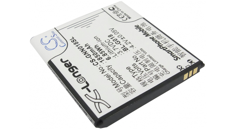 Аккумуляторная батарея BL-G018 для телефонов, смартфонов Gionee. Артикул iB-M761.Емкость (mAh): 1850. Напряжение (V): 3,7
