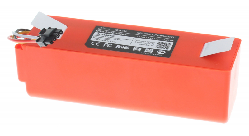 Аккумуляторная батарея для пылесоса Xiaomi Mi Robot Vacuum Cleaner. Артикул iB-T962.Емкость (mAh): 5200. Напряжение (V): 14,4