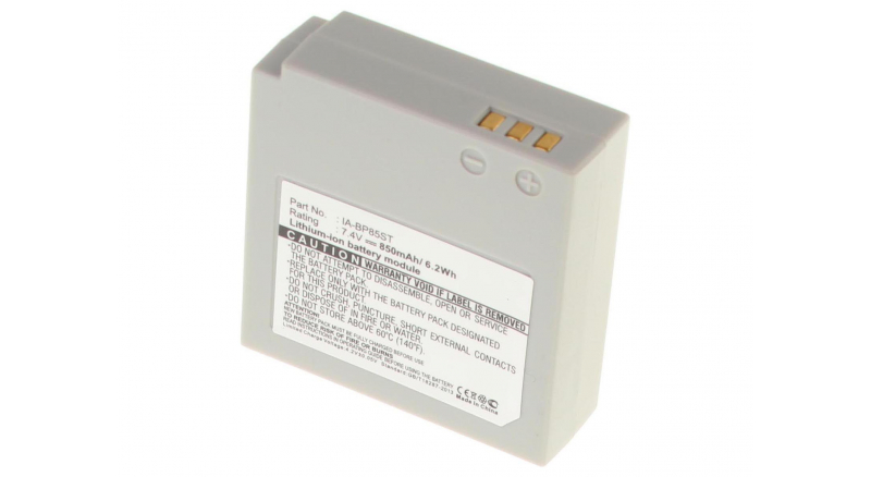 Аккумуляторная батарея IA-BP85NF для фотоаппаратов и видеокамер Samsung. Артикул iB-F252.Емкость (mAh): 850. Напряжение (V): 7,4