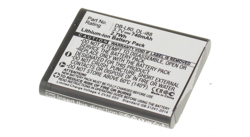 Аккумуляторная батарея iBatt iB-F227 для фотокамер и видеокамер PentaxЕмкость (mAh): 740. Напряжение (V): 3,7