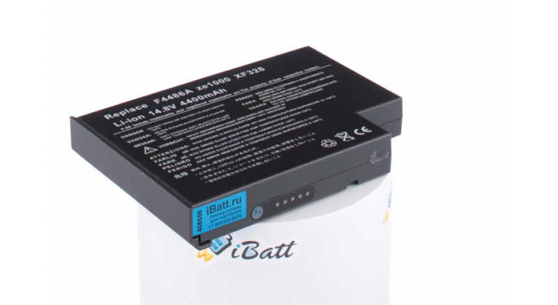 Аккумуляторная батарея iBatt iB-A518 для ноутбука HP-CompaqЕмкость (mAh): 4400. Напряжение (V): 14,8