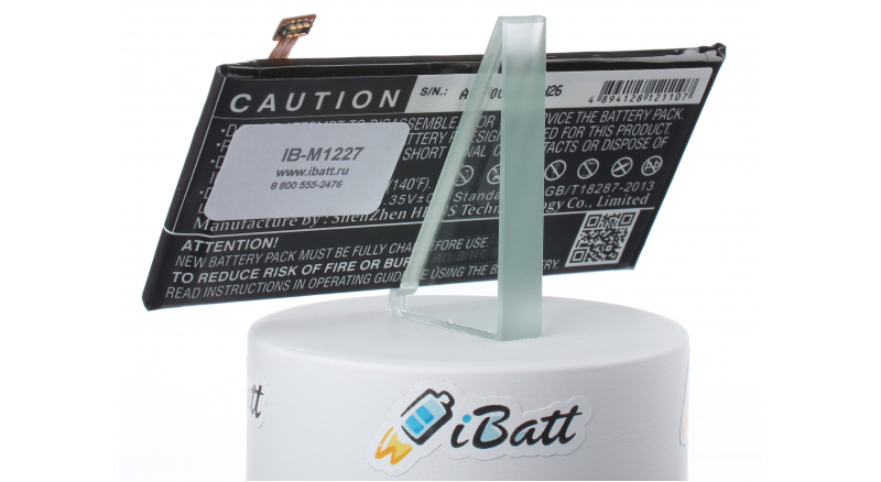 Аккумуляторная батарея iBatt iB-M1227 для телефонов, смартфонов AlcatelЕмкость (mAh): 2500. Напряжение (V): 3,8