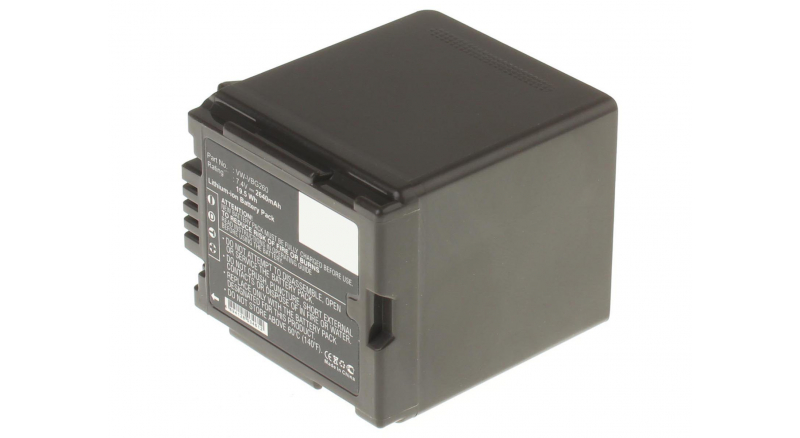 Аккумуляторные батареи для фотоаппаратов и видеокамер Panasonic PV-GS320Емкость (mAh): 2640. Напряжение (V): 7,4