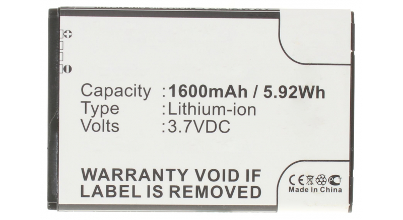 Аккумуляторная батарея iBatt iB-M248 для телефонов, смартфонов SprintЕмкость (mAh): 1600. Напряжение (V): 3,7