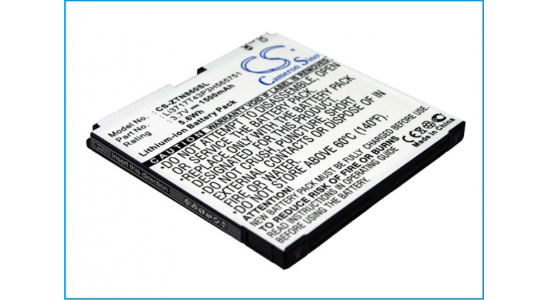 Аккумуляторная батарея iBatt iB-M2887 для телефонов, смартфонов ZTEЕмкость (mAh): 1500. Напряжение (V): 3,7