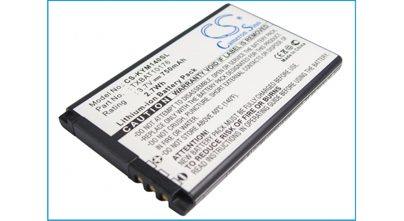 Аккумуляторная батарея TXBAT10176 для телефонов, смартфонов Kyocera. Артикул iB-M2067.Емкость (mAh): 750. Напряжение (V): 3,7