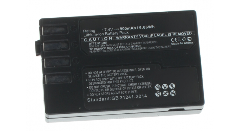 Аккумуляторные батареи для фотоаппаратов и видеокамер Pentax K-S1Емкость (mAh): 900. Напряжение (V): 7,4