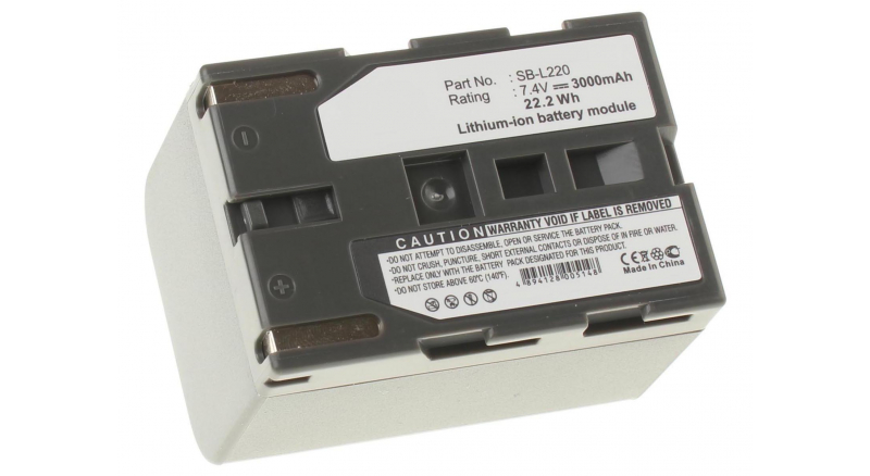 Аккумуляторная батарея iBatt iB-F241 для фотокамер и видеокамер SamsungЕмкость (mAh): 3000. Напряжение (V): 7,4