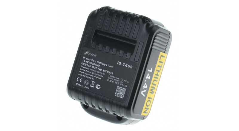 Аккумуляторная батарея для электроинструмента Craftsman DCF830N. Артикул iB-T465.Емкость (mAh): 4000. Напряжение (V): 14,4