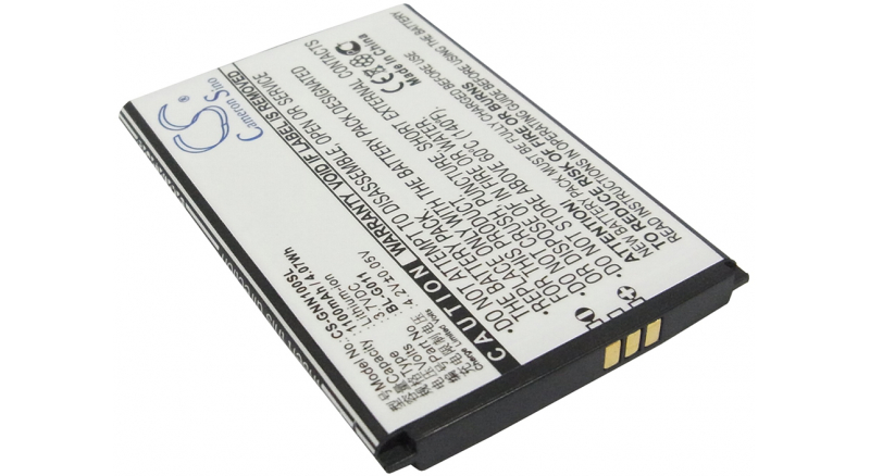 Аккумуляторная батарея iBatt iB-M757 для телефонов, смартфонов GioneeЕмкость (mAh): 1100. Напряжение (V): 3,7