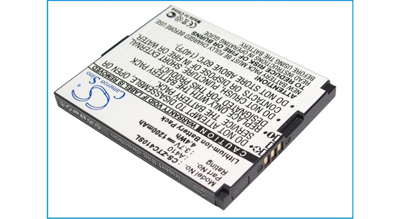 Аккумуляторная батарея iBatt iB-M3014 для телефонов, смартфонов ZTEЕмкость (mAh): 1200. Напряжение (V): 3,7