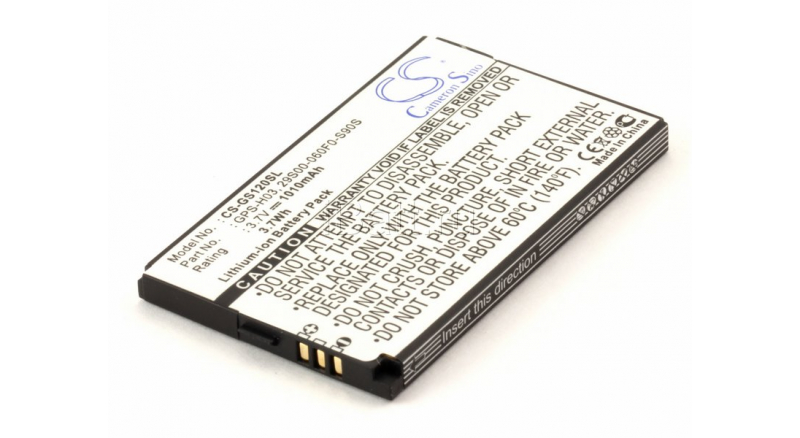 Аккумуляторная батарея для телефона, смартфона Gigabyte gSmart S1200. Артикул iB-M234.Емкость (mAh): 1010. Напряжение (V): 3,7