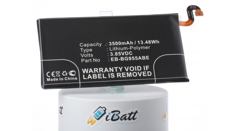 Аккумуляторная батарея EB-BG955ABA для телефонов, смартфонов Samsung. Артикул iB-M2727.Емкость (mAh): 3500. Напряжение (V): 3,85