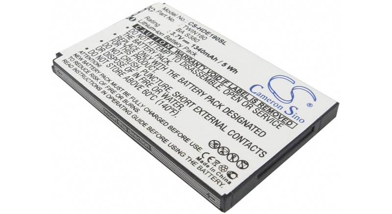 Аккумуляторная батарея для телефона, смартфона T-Mobile G2 Touch. Артикул iB-M989.Емкость (mAh): 1340. Напряжение (V): 3,7
