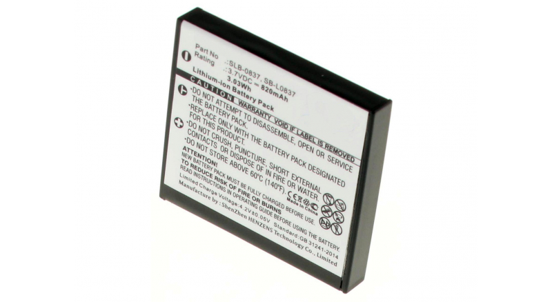 Аккумуляторные батареи для фотоаппаратов и видеокамер Samsung Digimax L70Емкость (mAh): 820. Напряжение (V): 3,7