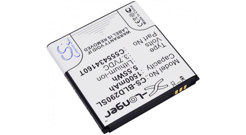 Аккумуляторная батарея iBatt iB-M1470 для телефонов, смартфонов BLUЕмкость (mAh): 1500. Напряжение (V): 3,7