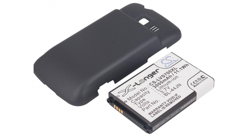 Аккумуляторная батарея для телефона, смартфона LG Gelato Q. Артикул iB-M1021.Емкость (mAh): 3000. Напряжение (V): 3,7