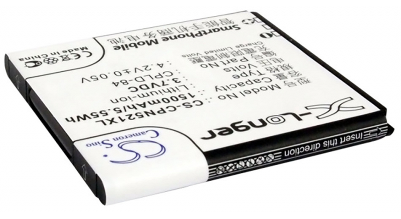 Аккумуляторная батарея iBatt iB-M1689 для телефонов, смартфонов CoolpadЕмкость (mAh): 1500. Напряжение (V): 3,7