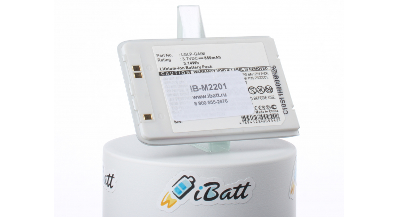Аккумуляторная батарея iBatt iB-M2201 для телефонов, смартфонов LGЕмкость (mAh): 850. Напряжение (V): 3,7