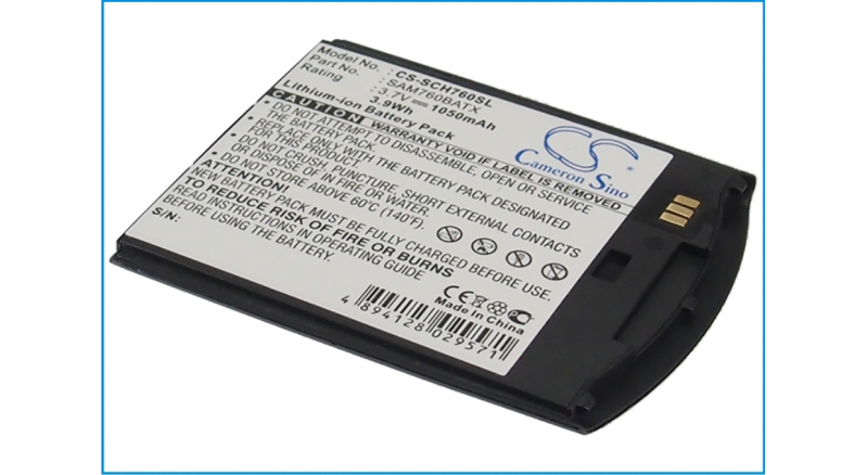 Аккумуляторная батарея ABC760ADZBSTD для телефонов, смартфонов Samsung. Артикул iB-M2778.Емкость (mAh): 1050. Напряжение (V): 3,7