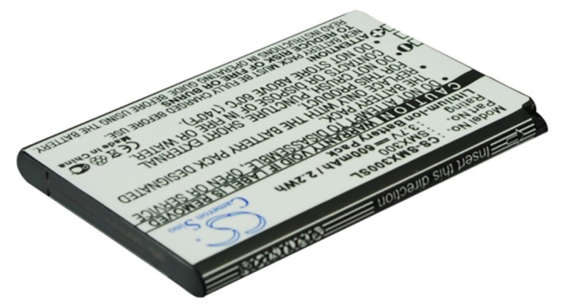 Аккумуляторная батарея CS-SMX300SL для телефонов, смартфонов Samsung. Артикул iB-M2754.Емкость (mAh): 600. Напряжение (V): 3,7