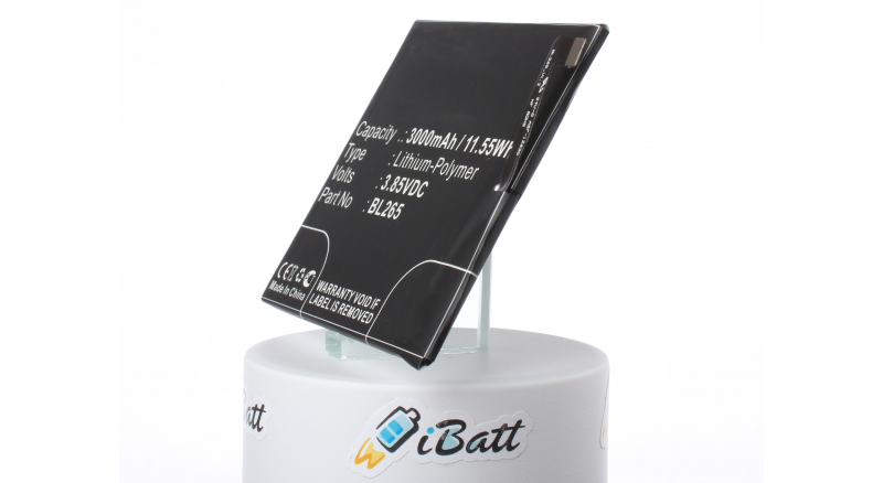 Аккумуляторная батарея iBatt iB-M2287 для телефонов, смартфонов MotorolaЕмкость (mAh): 3000. Напряжение (V): 3,85