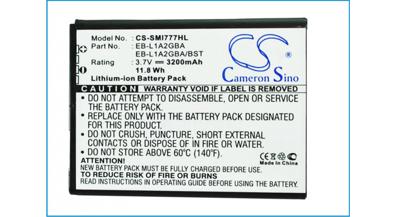 Аккумуляторная батарея EB-L1A2GBA для телефонов, смартфонов Samsung. Артикул iB-M1361.Емкость (mAh): 3200. Напряжение (V): 3,7