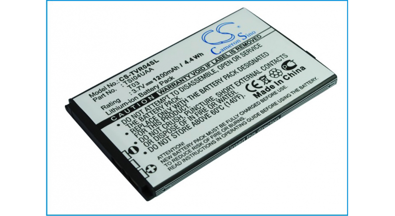 Аккумуляторная батарея TSI04UAA для телефонов, смартфонов Toshiba. Артикул iB-M2919.Емкость (mAh): 1200. Напряжение (V): 3,7