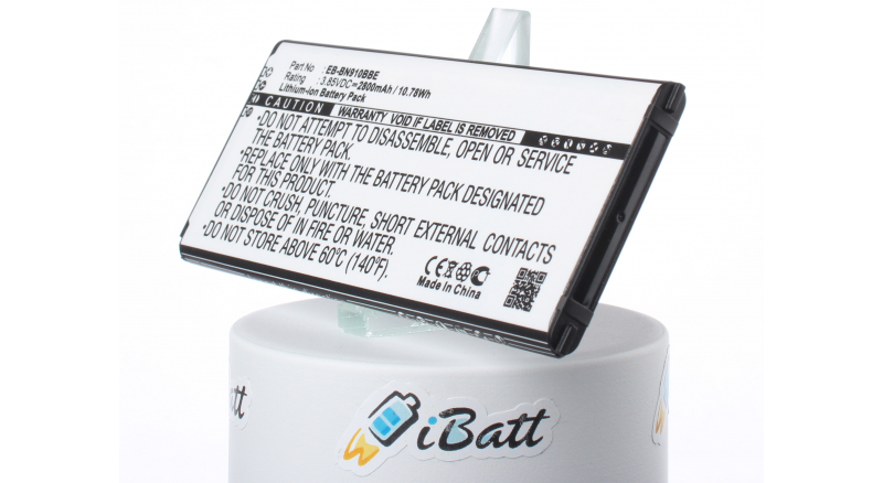 Аккумуляторная батарея iBatt iB-M1141 для телефонов, смартфонов SamsungЕмкость (mAh): 2800. Напряжение (V): 3,85