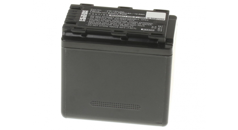 Аккумуляторные батареи для фотоаппаратов и видеокамер Panasonic HDC-SD40Емкость (mAh): 3400. Напряжение (V): 3,7