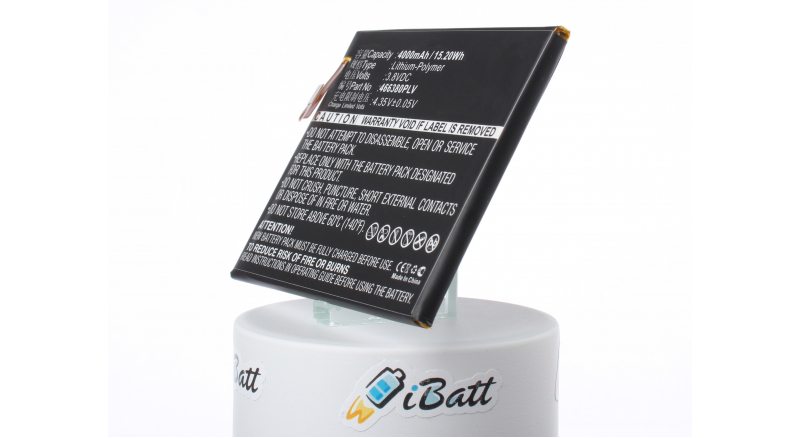 Аккумуляторная батарея iBatt iB-M3012 для телефонов, смартфонов ZTEЕмкость (mAh): 4000. Напряжение (V): 3,8