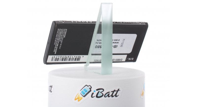 Аккумуляторная батарея iBatt iB-M880 для телефонов, смартфонов NokiaЕмкость (mAh): 1500. Напряжение (V): 3,7