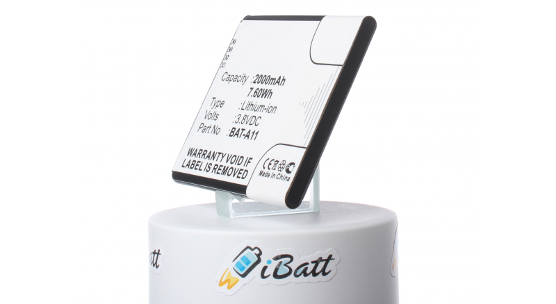 Аккумуляторная батарея iBatt iB-M888 для телефонов, смартфонов AcerЕмкость (mAh): 2000. Напряжение (V): 3,8
