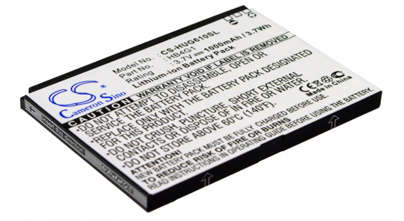 Аккумуляторная батарея HB4G1 для телефонов, смартфонов Huawei. Артикул iB-M2005.Емкость (mAh): 1000. Напряжение (V): 3,7