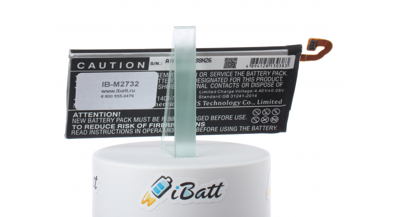 Аккумуляторная батарея iBatt iB-M2732 для телефонов, смартфонов SamsungЕмкость (mAh): 2400. Напряжение (V): 3,85