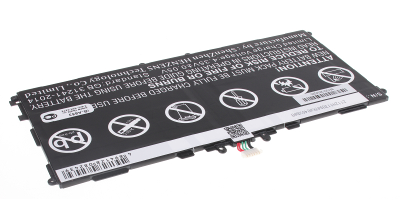 Аккумуляторная батарея для ноутбука Samsung Galaxy Tab Pro 10.1 T525 16GB. Артикул iB-A853.Емкость (mAh): 6600. Напряжение (V): 3,8