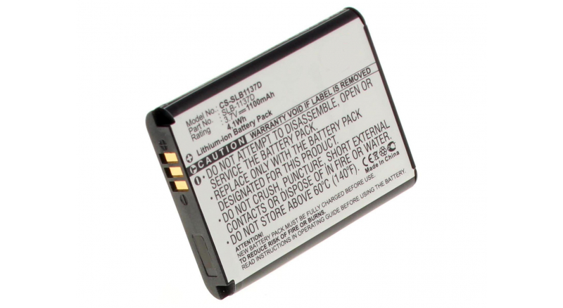 Аккумуляторные батареи для фотоаппаратов и видеокамер Samsung NV100HDЕмкость (mAh): 1100. Напряжение (V): 3,7