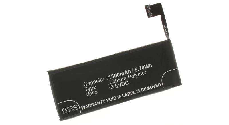 Аккумуляторная батарея iBatt iB-M606 для телефонов, смартфонов AppleЕмкость (mAh): 1500. Напряжение (V): 3,8