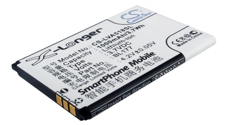 Аккумуляторная батарея iBatt iB-M2103 для телефонов, смартфонов LenovoЕмкость (mAh): 1000. Напряжение (V): 3,7