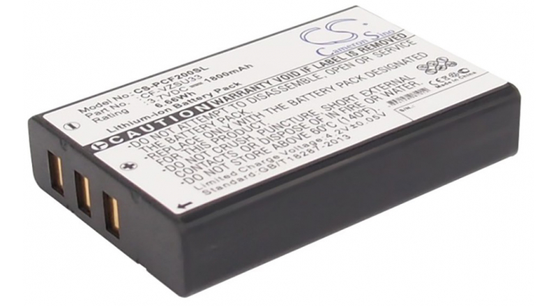 Аккумуляторная батарея CF-VZSU33 для телефонов, смартфонов Panasonic. Артикул iB-M2453.Емкость (mAh): 1800. Напряжение (V): 3,7