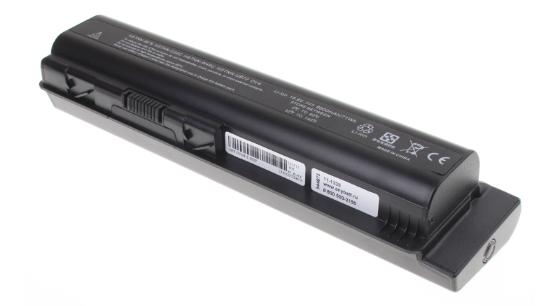 Аккумуляторная батарея для ноутбука HP-Compaq HDX X16-1200EN. Артикул 11-1339.Емкость (mAh): 6600. Напряжение (V): 10,8