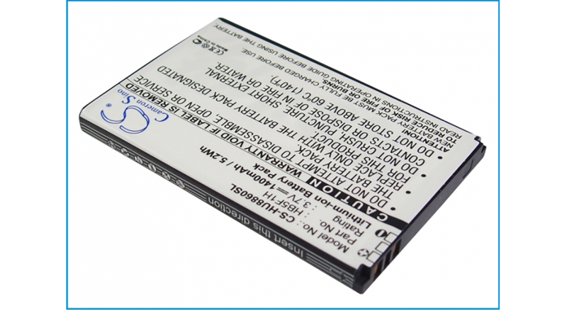 Аккумуляторная батарея iBatt iB-M1162 для телефонов, смартфонов HuaweiЕмкость (mAh): 1400. Напряжение (V): 3,7