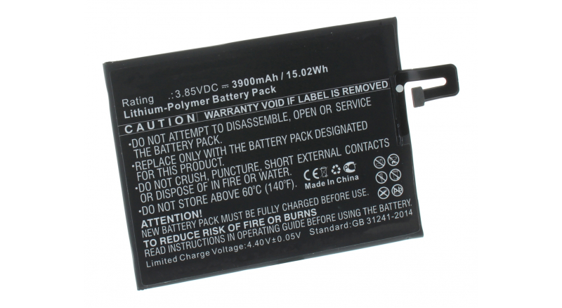 Аккумуляторная батарея для телефона, смартфона Pocophone M1805E10A. Артикул iB-M3342.Емкость (mAh): 3900. Напряжение (V): 3,85