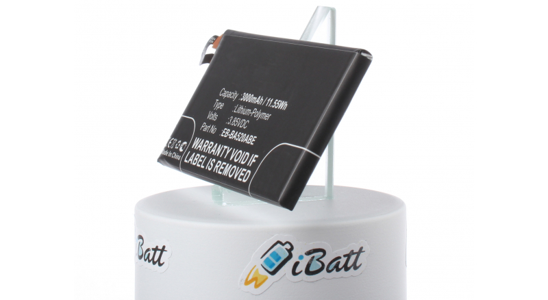 Аккумуляторная батарея EB-BA520ABE для телефонов, смартфонов Samsung. Артикул iB-M2702.Емкость (mAh): 3000. Напряжение (V): 3,85