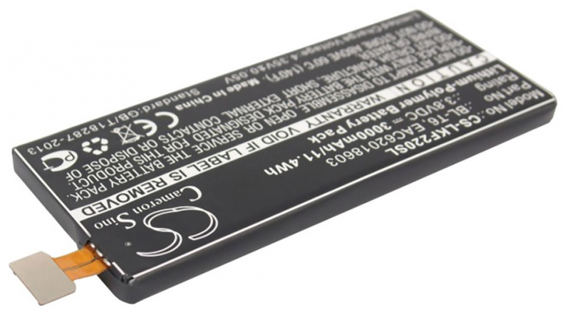 Аккумуляторная батарея BL-T6 для телефонов, смартфонов LG. Артикул iB-M2170.Емкость (mAh): 3000. Напряжение (V): 3,8