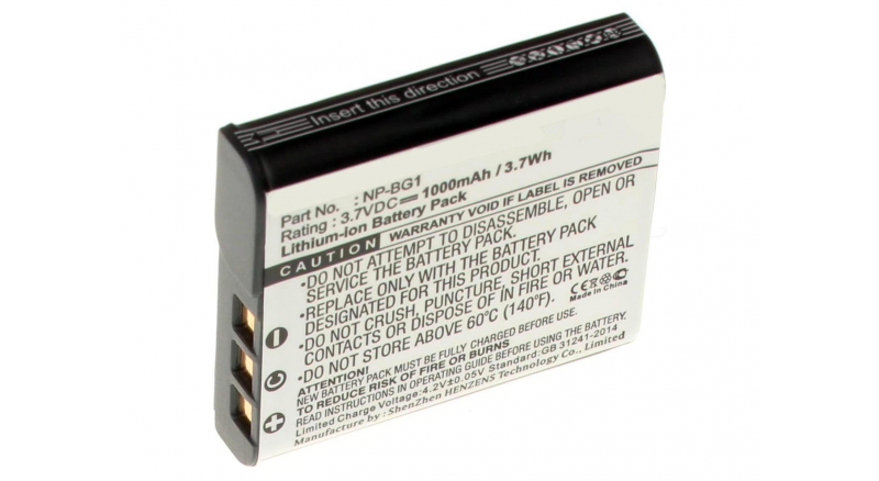 Аккумуляторные батареи для фотоаппаратов и видеокамер Sony Cyber-shot DSC-W130/PЕмкость (mAh): 1000. Напряжение (V): 3,7
