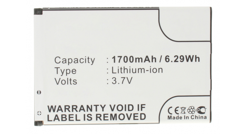 Аккумуляторная батарея iBatt iB-M372 для телефонов, смартфонов MotorolaЕмкость (mAh): 1700. Напряжение (V): 3,7